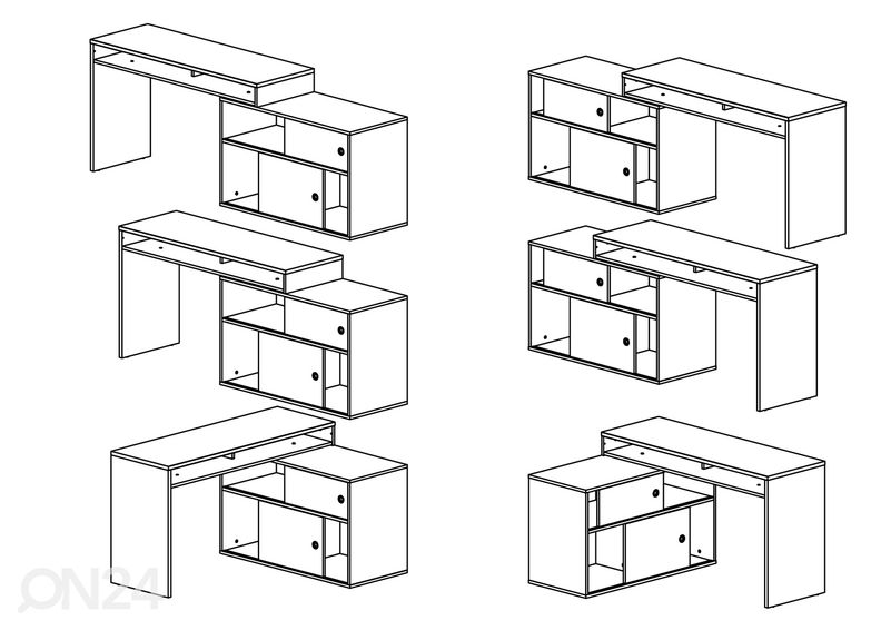 Työpöytä Modula kuvasuurennos