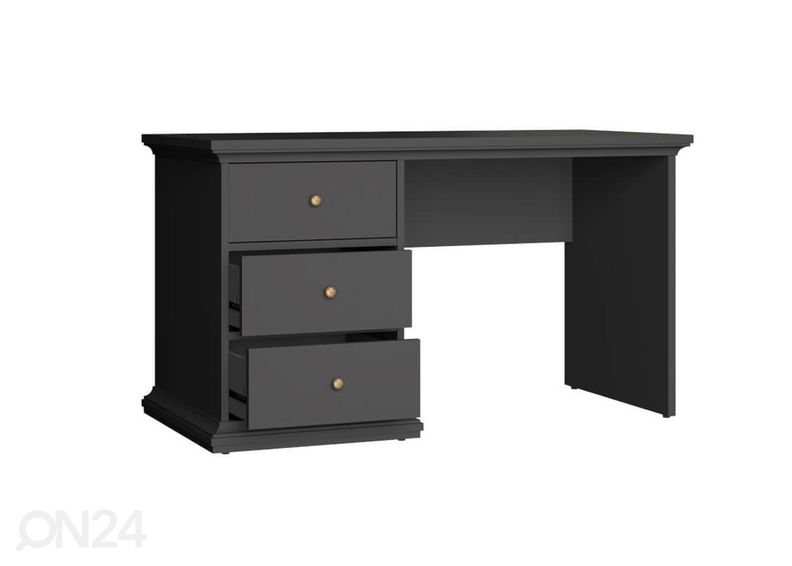 Työpöytä Paris 130 cm, matta harmaa kuvasuurennos
