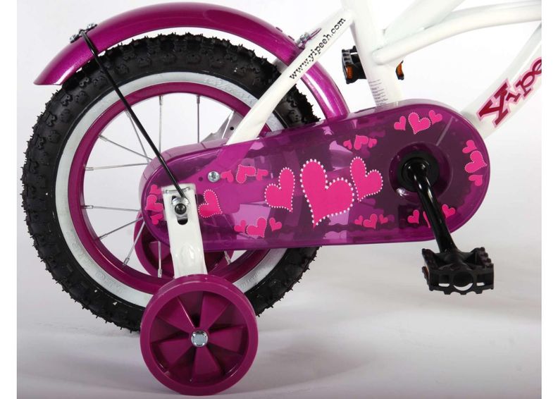 Tyttöjen polkupyörä Heart Cruiser 12 tuumaa Yipeeh kuvasuurennos