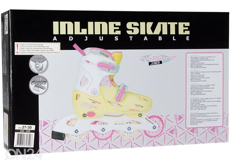 Tyttöjen säädettävät rullaluistimet Hardboot Nijdam kuvasuurennos