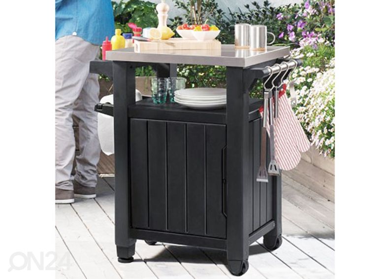 Ulkokeittiö Keter Unity L 52x82 cm, grafiitti kuvasuurennos