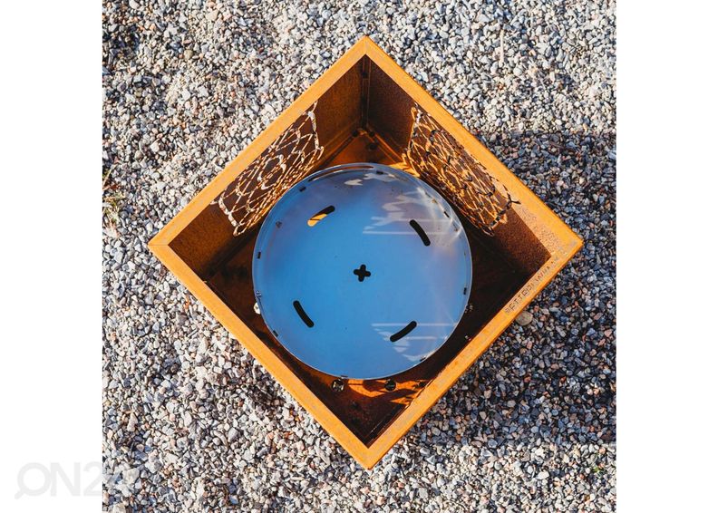 Ulkotulisija Cor-Ten GrillSymbol Laterna kuvasuurennos