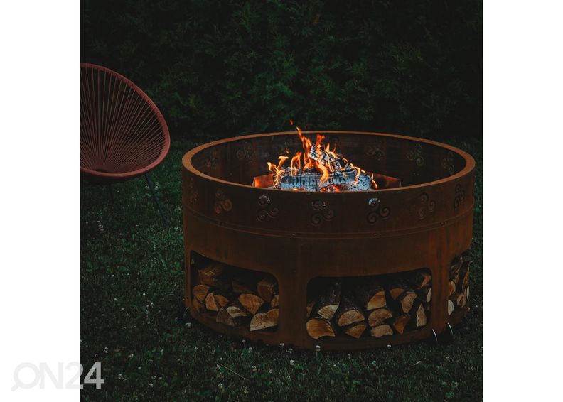 Ulkotulisija Cor-Ten teästä GrillSymbol Antigo kuvasuurennos