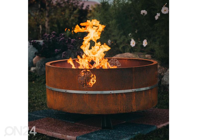 Ulkotulisija Cor-ten terästä GrillSymbol Lucas kuvasuurennos