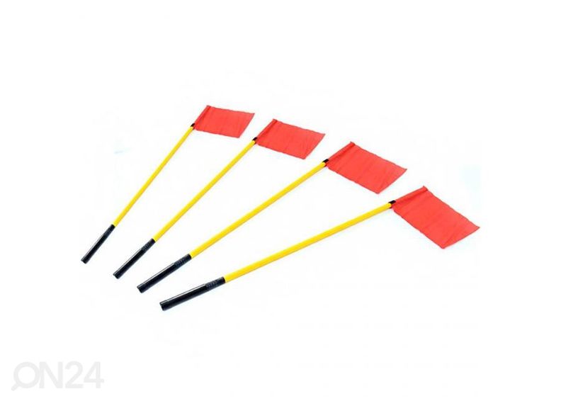 Urheilukentän merkkiliput säilytyslaukulla SMJ 170 cm 4 kpl kuvasuurennos