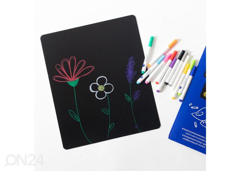 Uudelleen käytettävät piirustuslevyt 35x28 cm 10 kpl kuvasuurennos