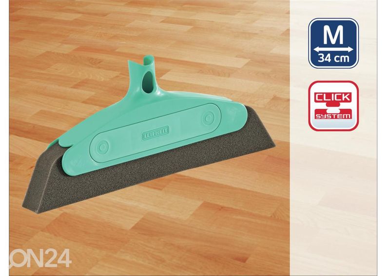 Vaahtokumista valmistettu lattiaharja Leifheit Foam Classic 34 cm kuvasuurennos