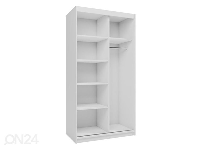 Vaatekaappi 100 cm + LED kuvasuurennos