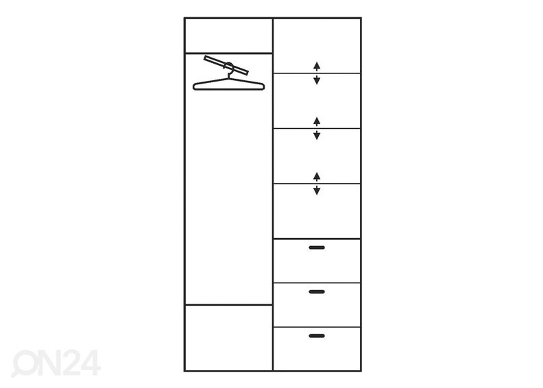 Vaatekaappi kuvasuurennos