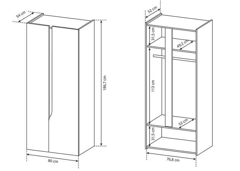 Vaatekaappi kuvasuurennos