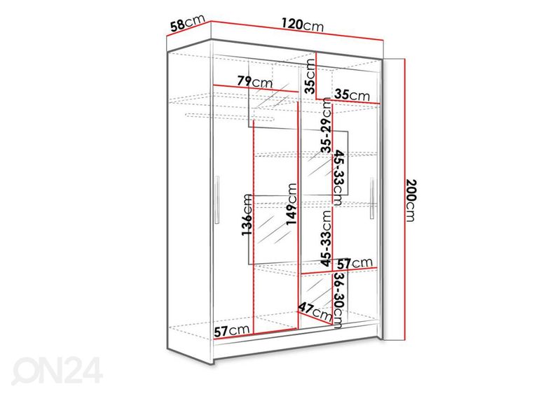 Vaatekaappi kuvasuurennos