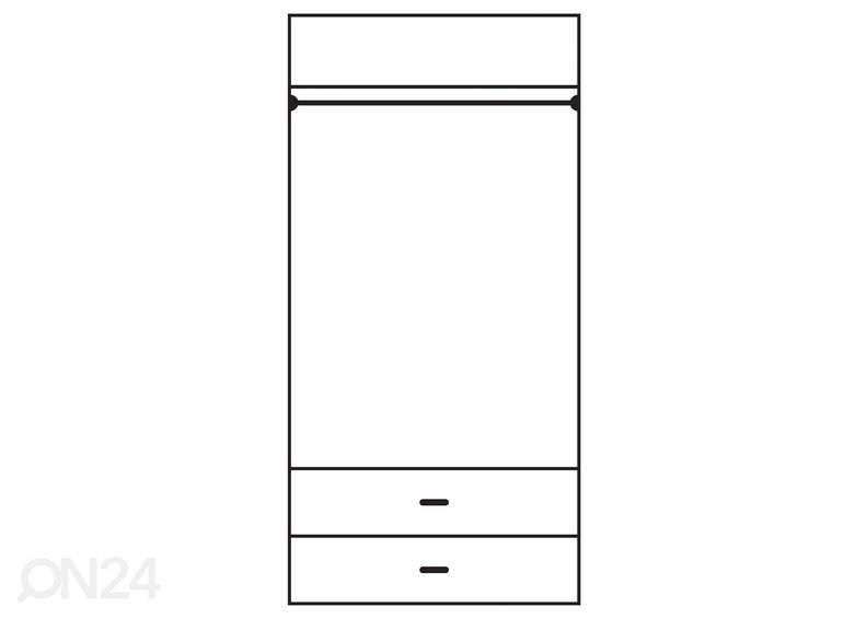 Vaatekaappi 90 cm kuvasuurennos