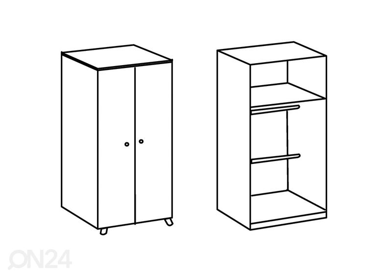 Vaatekaappi BILLUND kuvasuurennos