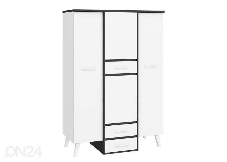 Vaatekaappi Clon 130 cm kuvasuurennos
