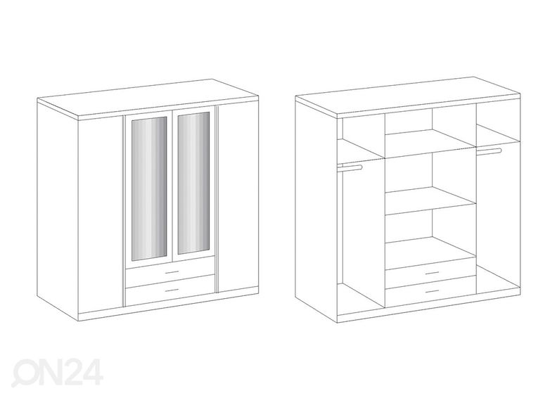 Vaatekaappi Duo kuvasuurennos