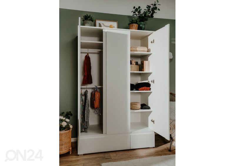 Vaatekaappi Image, valkoinen kuvasuurennos