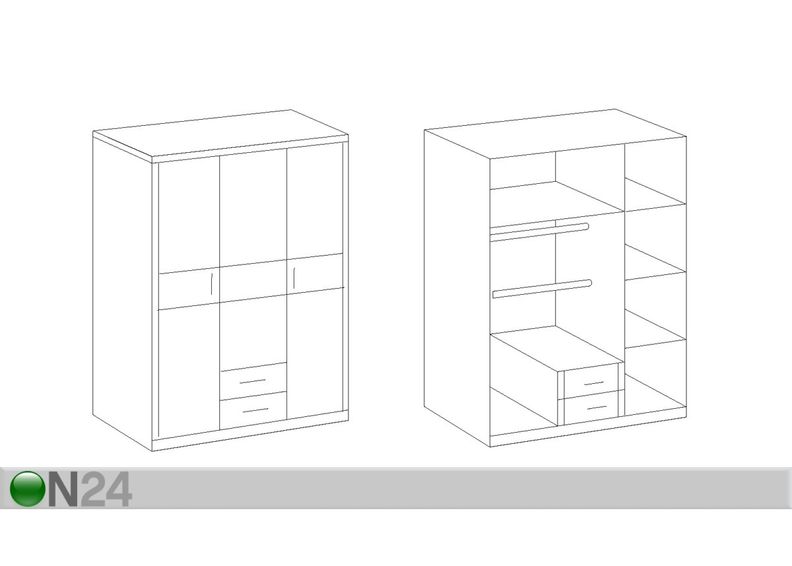Vaatekaappi JETTE kuvasuurennos