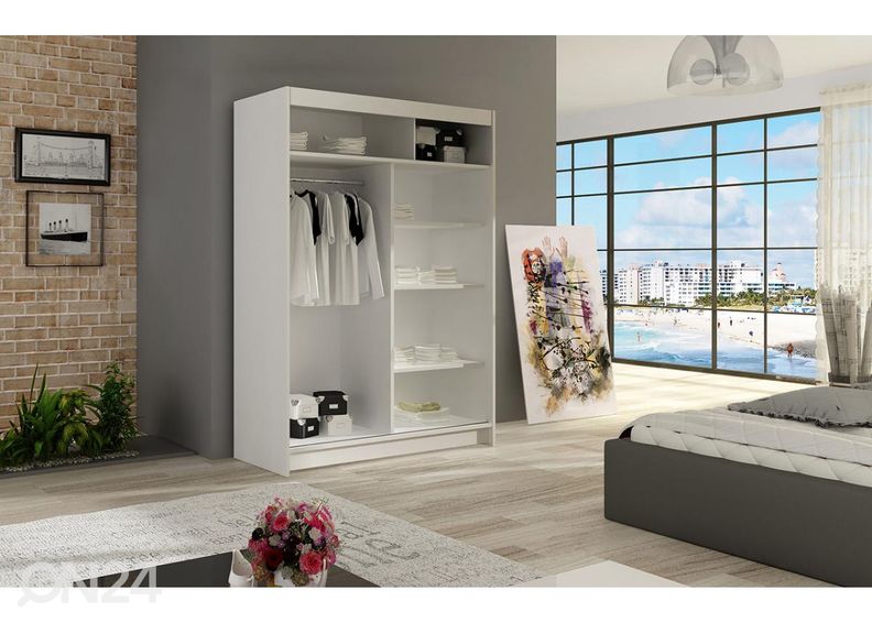 Vaatekaappi + LED kuvasuurennos