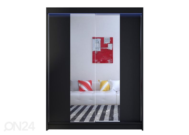 Vaatekaappi + LED kuvasuurennos