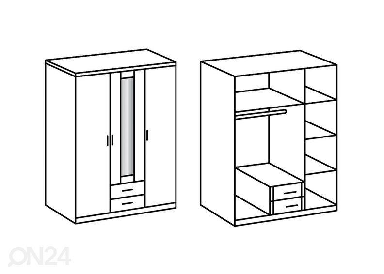 Vaatekaappi LENNY kuvasuurennos