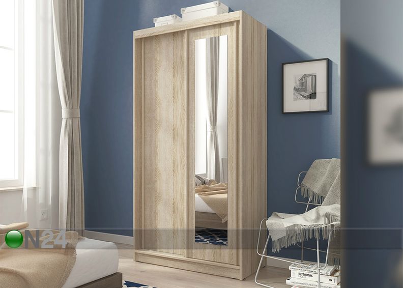 Vaatekaappi liukuovilla 100 cm kuvasuurennos