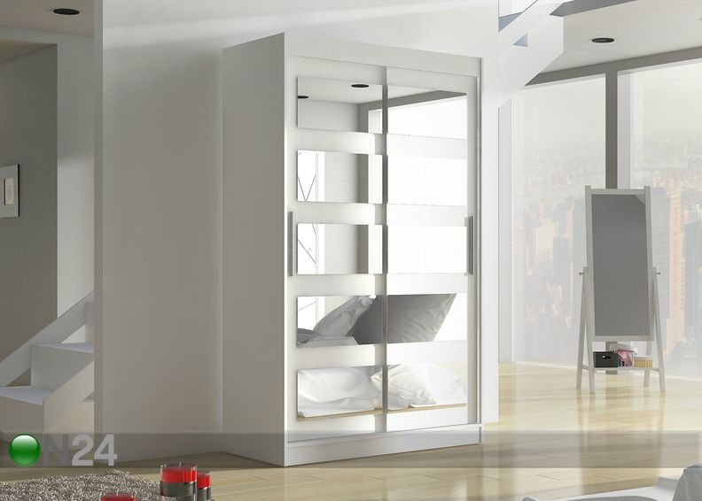 Vaatekaappi liukuovilla 120 cm kuvasuurennos