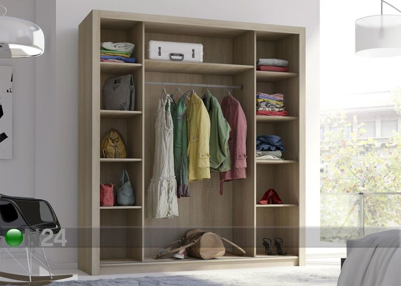 Vaatekaappi liukuovilla kuvasuurennos