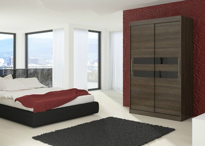 Vaatekaappi liukuovilla 150 cm kuvasuurennos