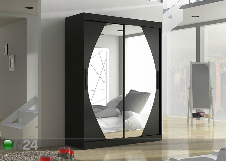 Vaatekaappi liukuovilla 150 cm kuvasuurennos