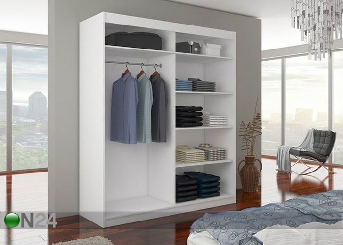 Vaatekaappi liukuovilla 150 cm kuvasuurennos