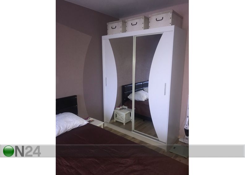 Vaatekaappi liukuovilla 150 cm kuvasuurennos