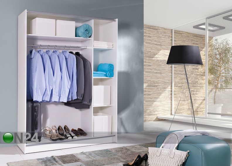 Vaatekaappi liukuovilla 150 cm kuvasuurennos