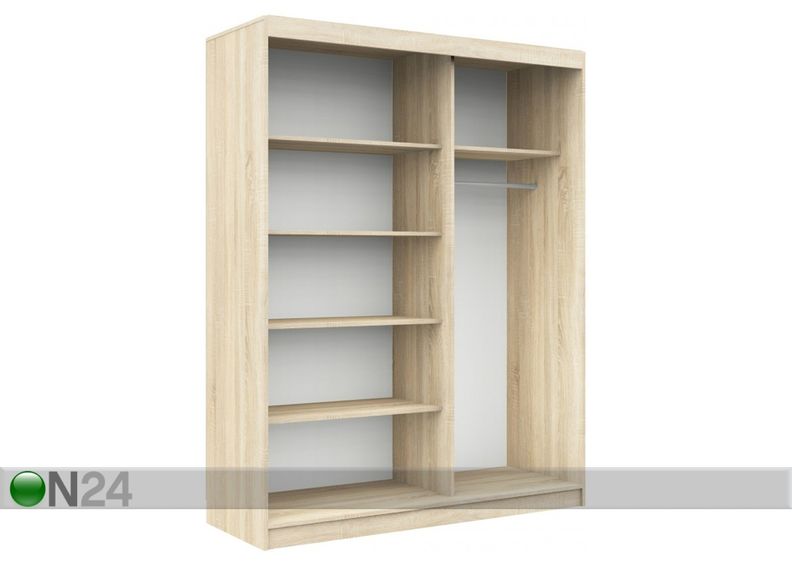 Vaatekaappi liukuovilla 150 cm kuvasuurennos