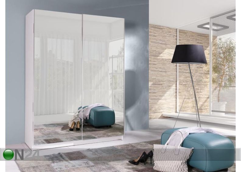 Vaatekaappi liukuovilla 150 cm kuvasuurennos