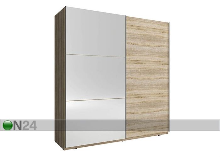 Vaatekaappi liukuovilla 200 cm kuvasuurennos