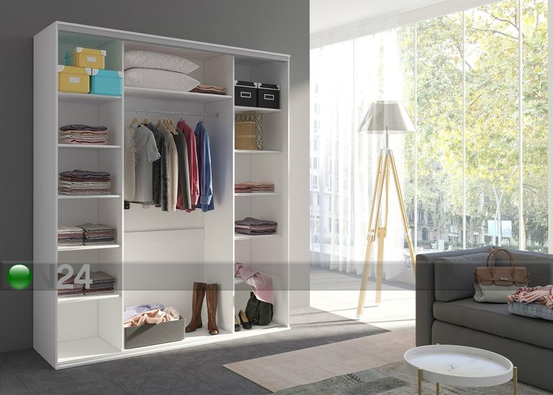 Vaatekaappi liukuovilla 204 cm kuvasuurennos