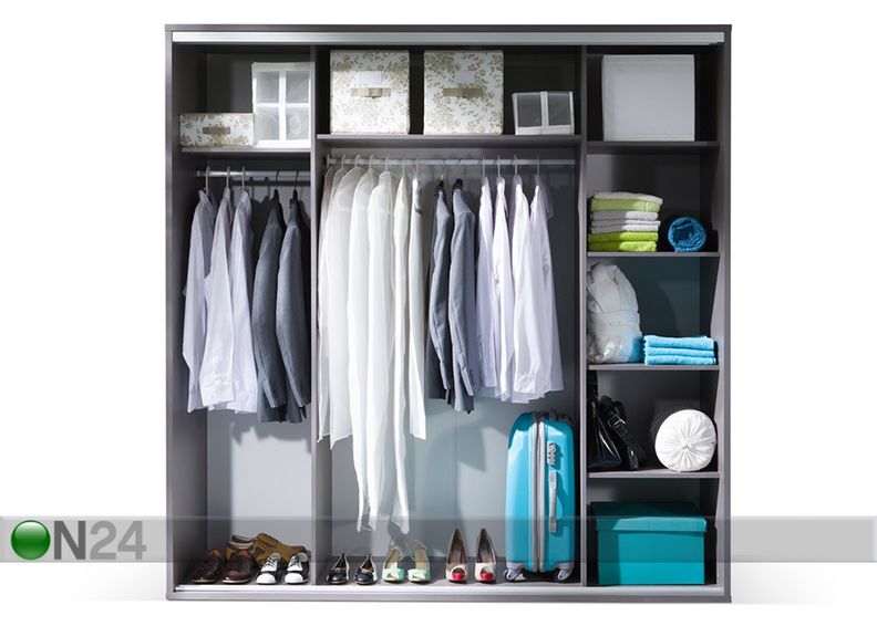 Vaatekaappi liukuovilla 206 cm kuvasuurennos