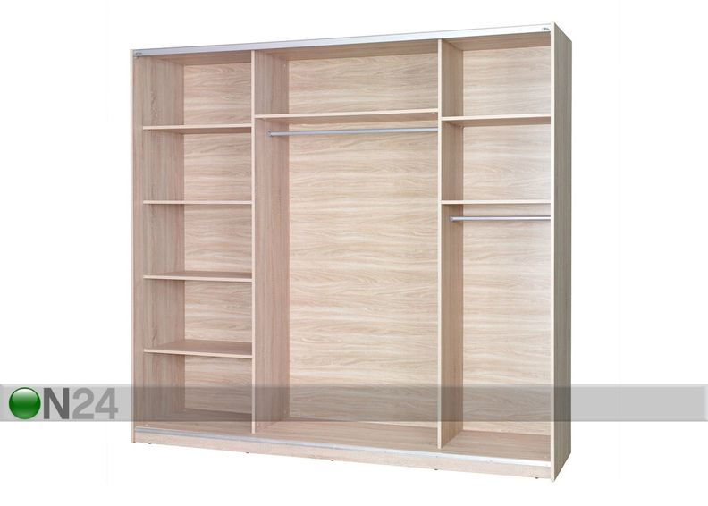 Vaatekaappi liukuovilla 225 cm kuvasuurennos