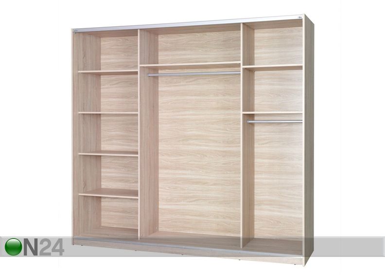 Vaatekaappi liukuovilla 225 cm kuvasuurennos