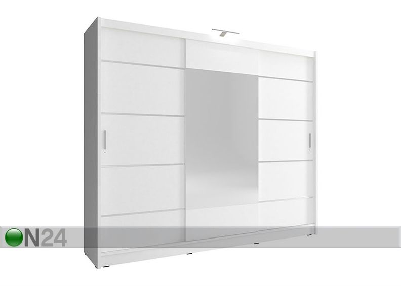 Vaatekaappi liukuovilla 250 cm kuvasuurennos