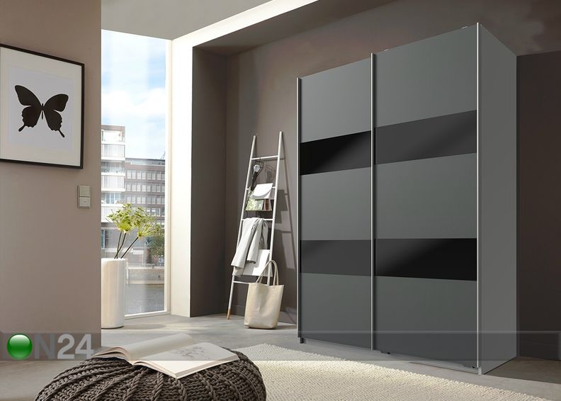 Vaatekaappi liukuovilla CHESS GLAS kuvasuurennos