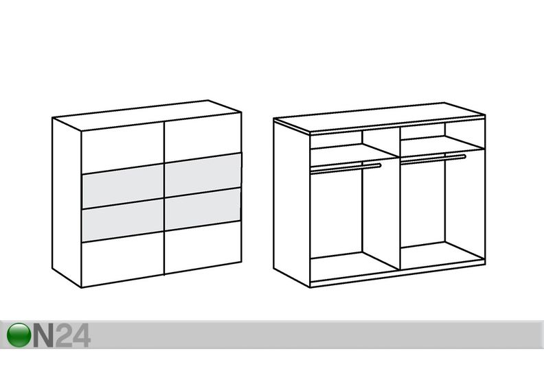 Vaatekaappi liukuovilla ILONA kuvasuurennos