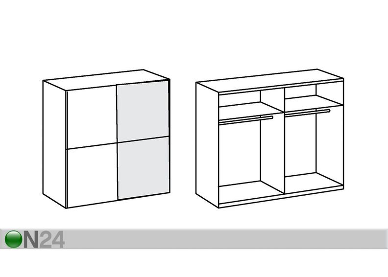 Vaatekaappi liukuovilla MEISSEN kuvasuurennos