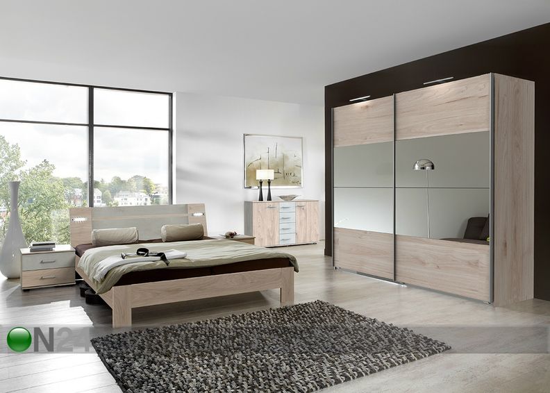 Vaatekaappi liukuovilla Neapel 225 cm kuvasuurennos