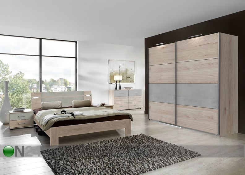 Vaatekaappi liukuovilla Neapel 270 cm kuvasuurennos