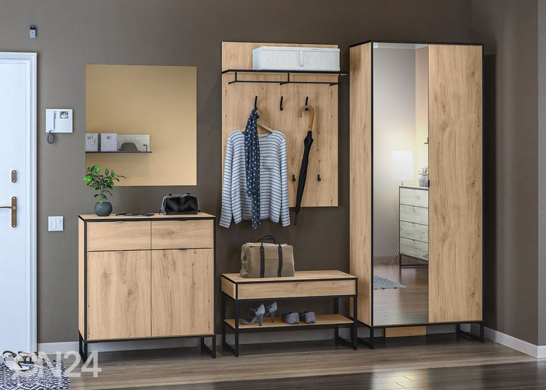 Vaatekaappi Loft, minerva tammi kuvasuurennos