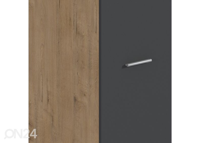 Vaatekaappi Mambo, bunratti tammi/ harmaa kuvasuurennos