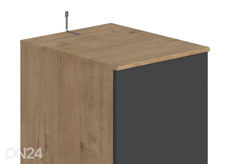 Vaatekaappi Mambo, bunratti tammi/ harmaa kuvasuurennos