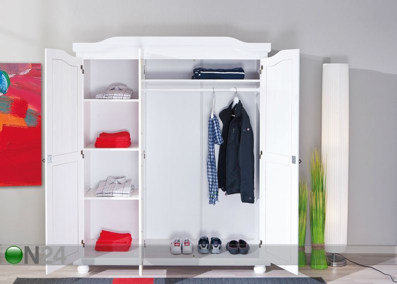 Vaatekaappi, mänty BASTIAN kuvasuurennos