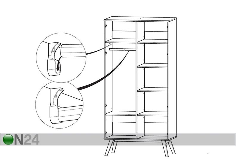 Vaatekaappi Mitra kuvasuurennos